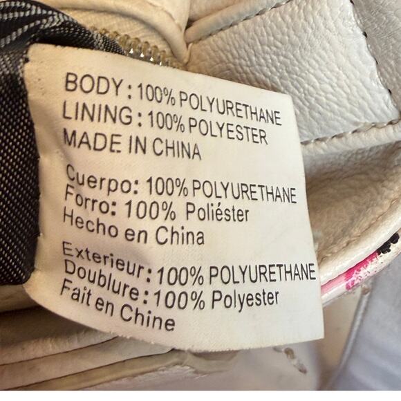 Betsey Johnson Women’s White Floral Print Shoulder Satchel Purse Handbag Spring - Picture 4 of 13